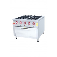 Cooker with Oven 4 Burner